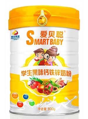 愛(ài)貝聰學(xué)生果味鈣鐵鋅奶粉